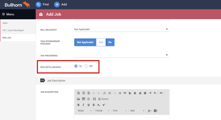 IntelliSearch for Bullhorn