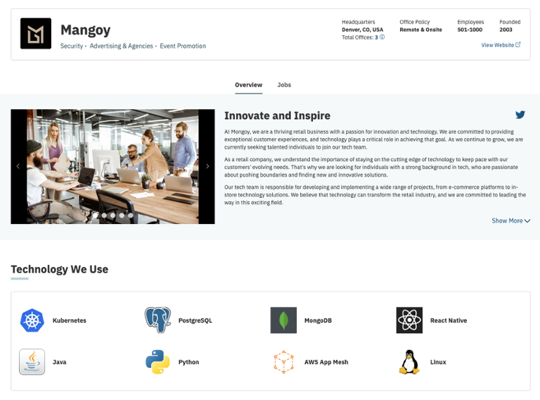 Enhanced Company Profile