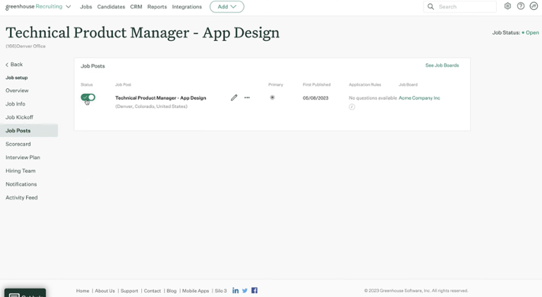 Easy Post for Greenhouse