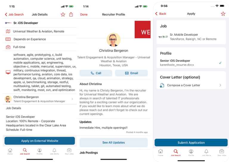 Mobile App Enhancements